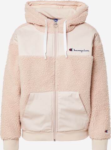 Champion Authentic Athletic Apparel Fleecejacke in Pink: front