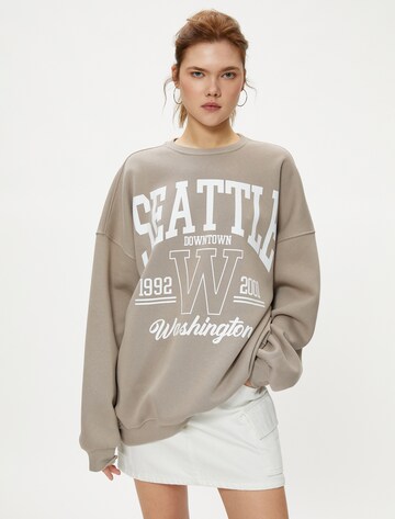 Koton Sweatshirt in Brown: front