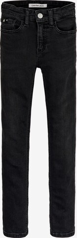 Calvin Klein Jeans - Slimfit Vaquero en negro: frente