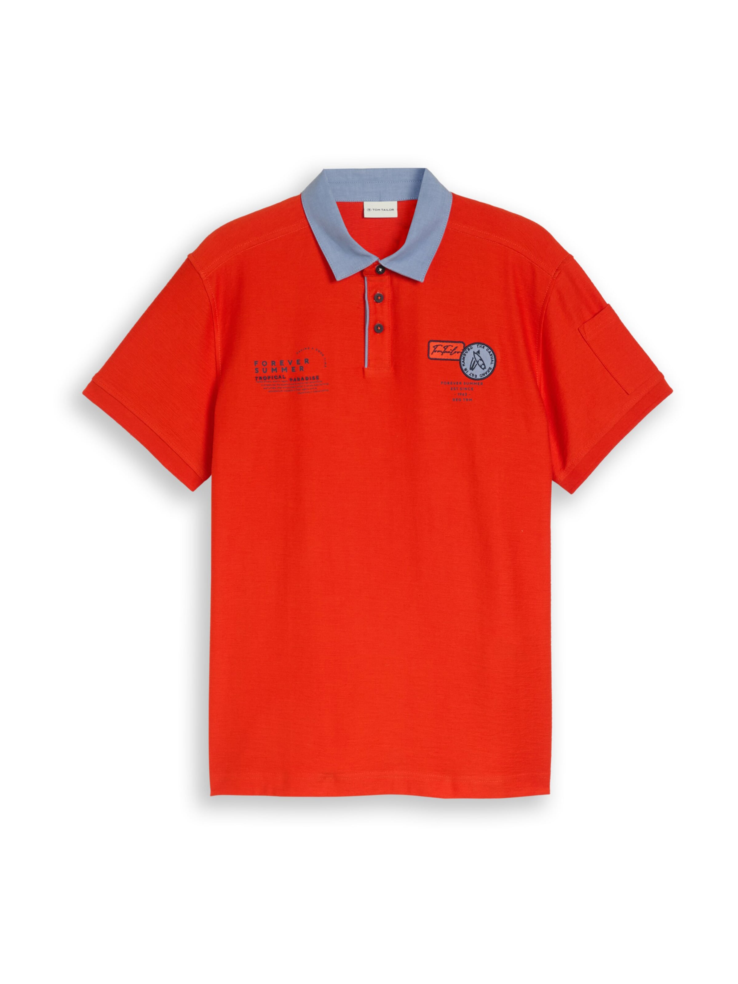 TOM TAILOR Shirt in Red: front