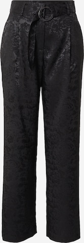 Y.A.S Pleat-Front Pants 'Retrieve' in Black: front