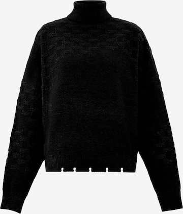 Pull-over faina en noir : devant