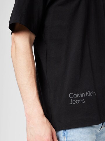 juoda Calvin Klein Jeans Marškinėliai