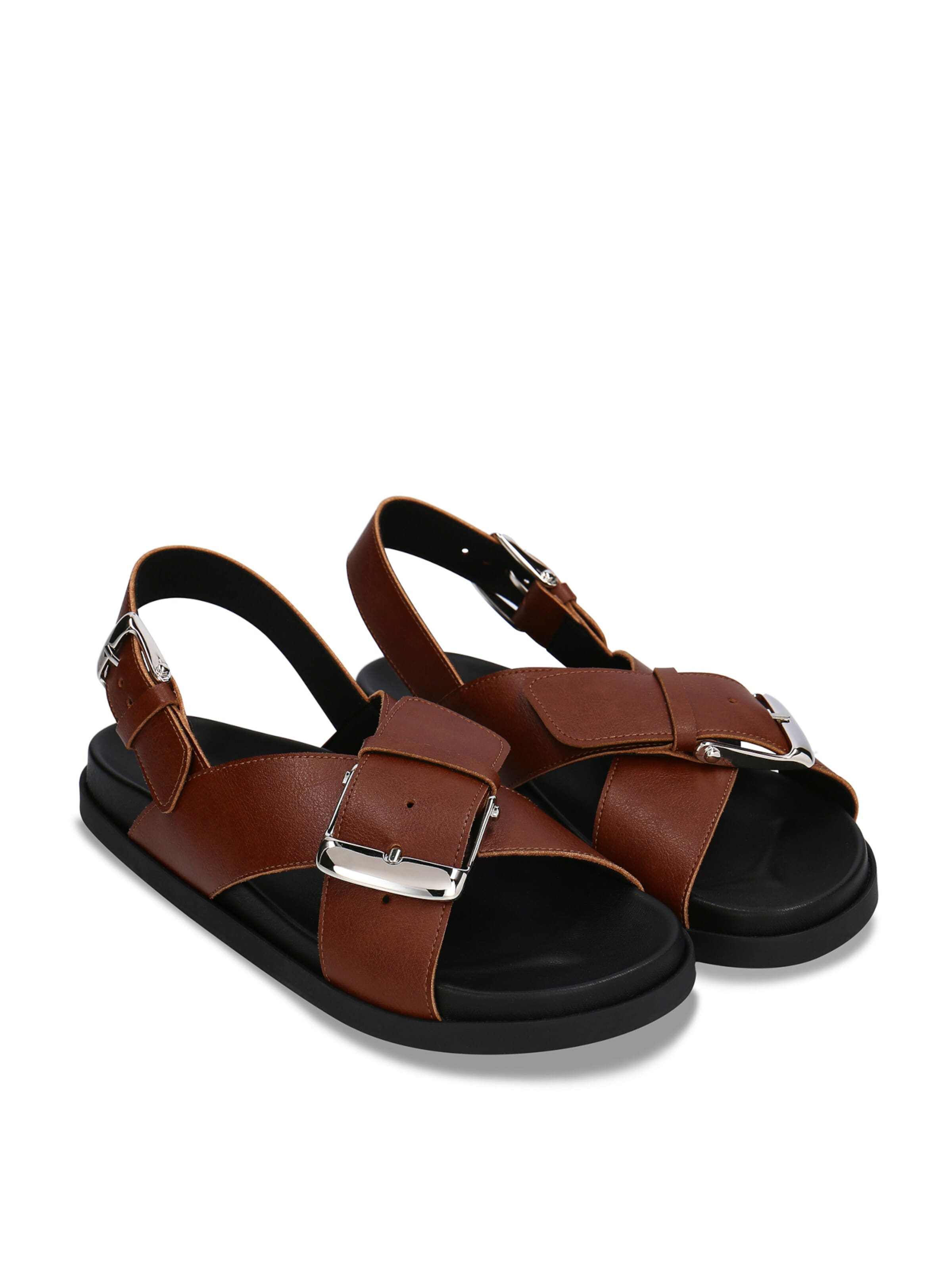 nae Vegan Shoes Sandály 'LUNA' – hnědá