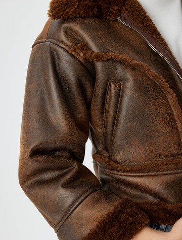 Koton Between-Season Jacket in Brown