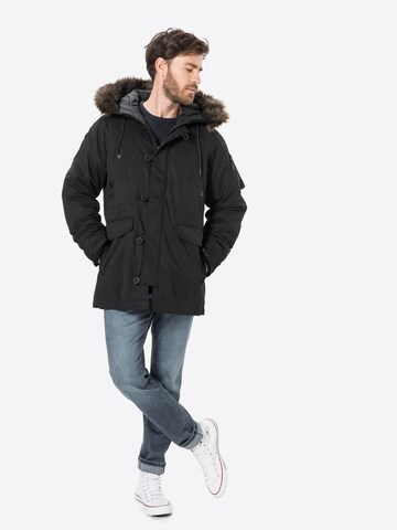 Superdry Regular fit Téli parka - fekete