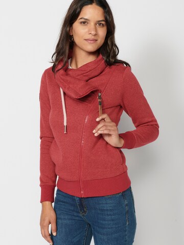 KOROSHI Sweatjacke in Rot