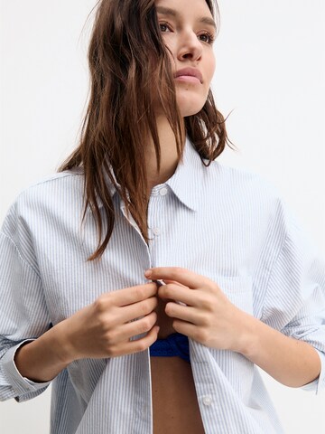 Camicia da donna di Pull&Bear in blu