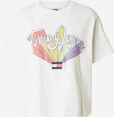 Tommy Jeans T-shirt en marine / violet / rouge / blanc, Vue avec produit