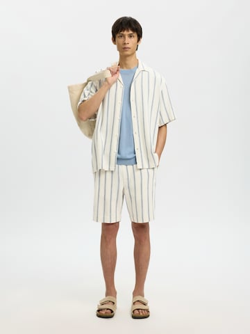 SELECTED Loosefit Byxa 'SLHCAL' i vit