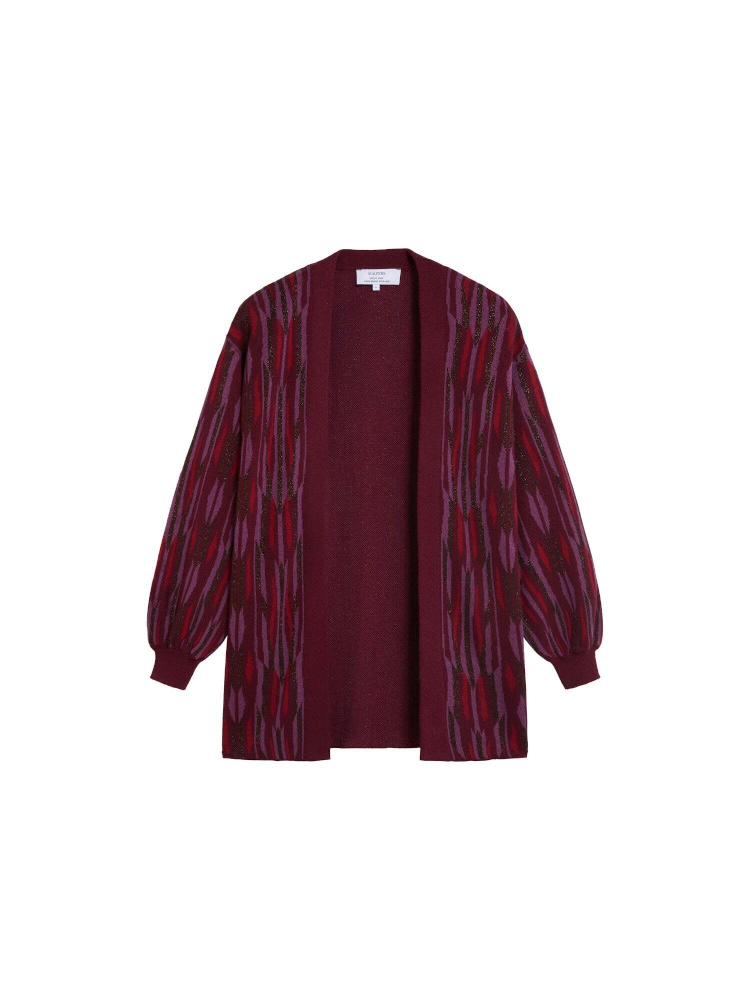 Scalpers Gebreid vest in Rood: voorkant