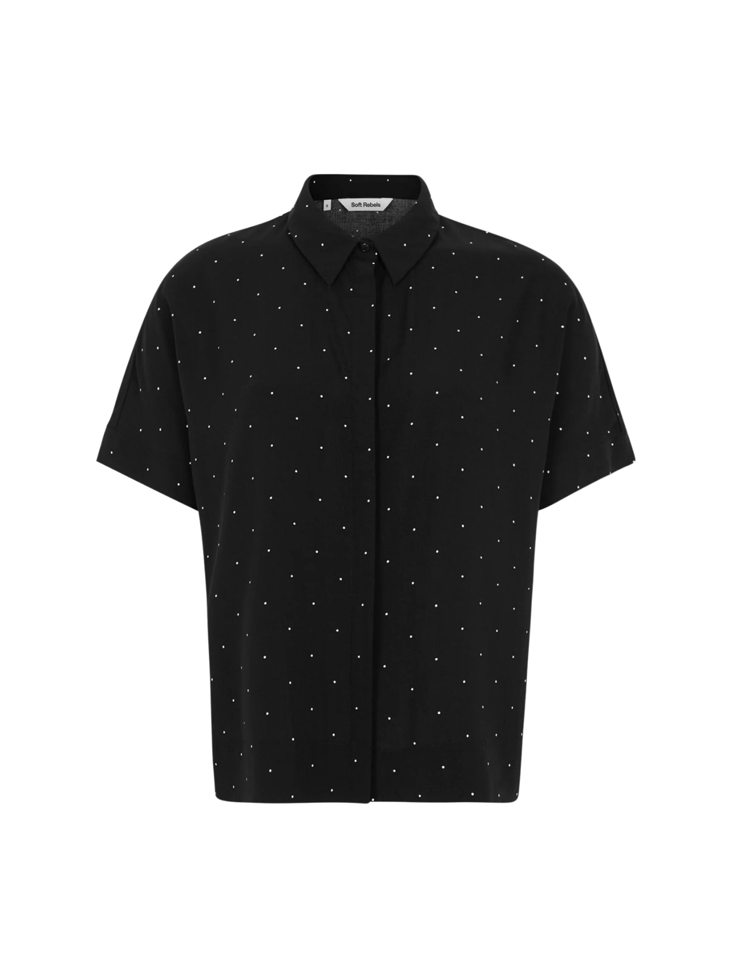 Camicia da donna 'Margot' di Soft Rebels in nero: frontale