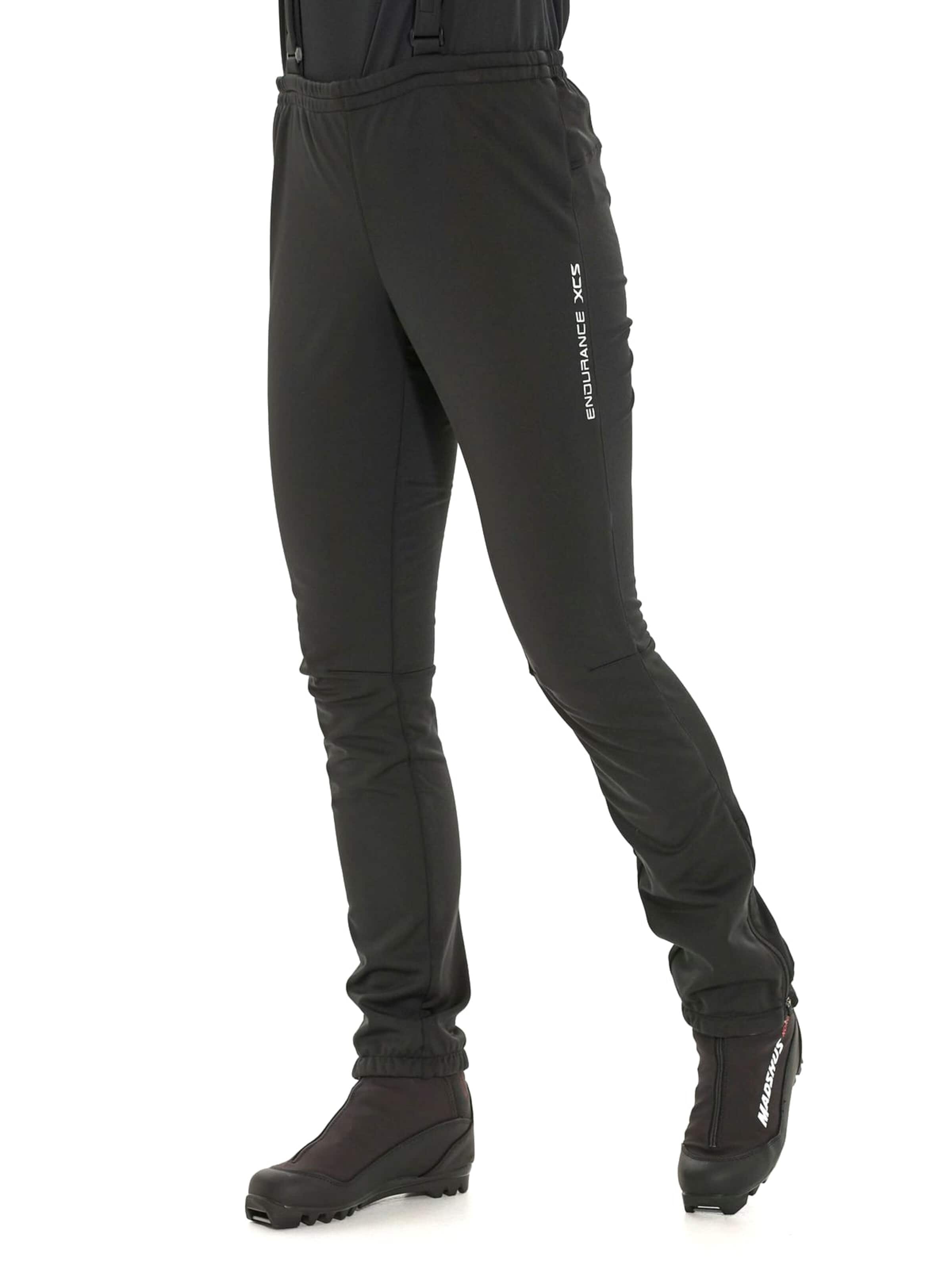 ENDURANCE - regular Pantalón 'Zora' en negro: frente