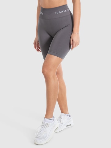 Skinny Pantalon de sport 'Azura' Smilodox en gris : devant