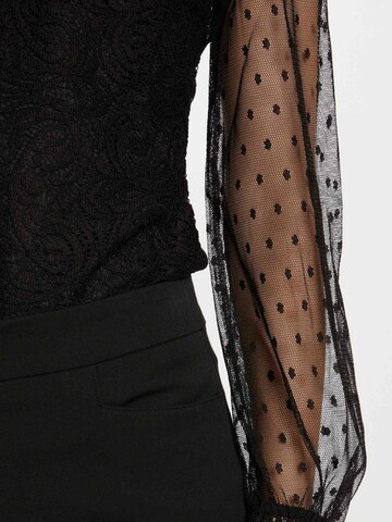 Body a camicia di Morgan in nero