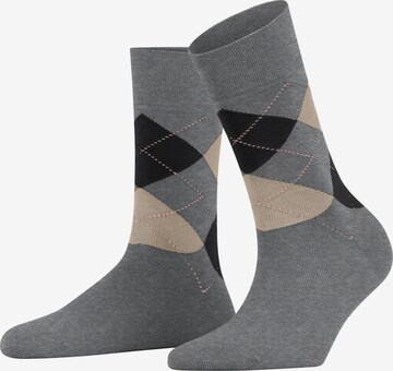 FALKE Socken 'Sensitive Argyle' in Grau: Vorderseite