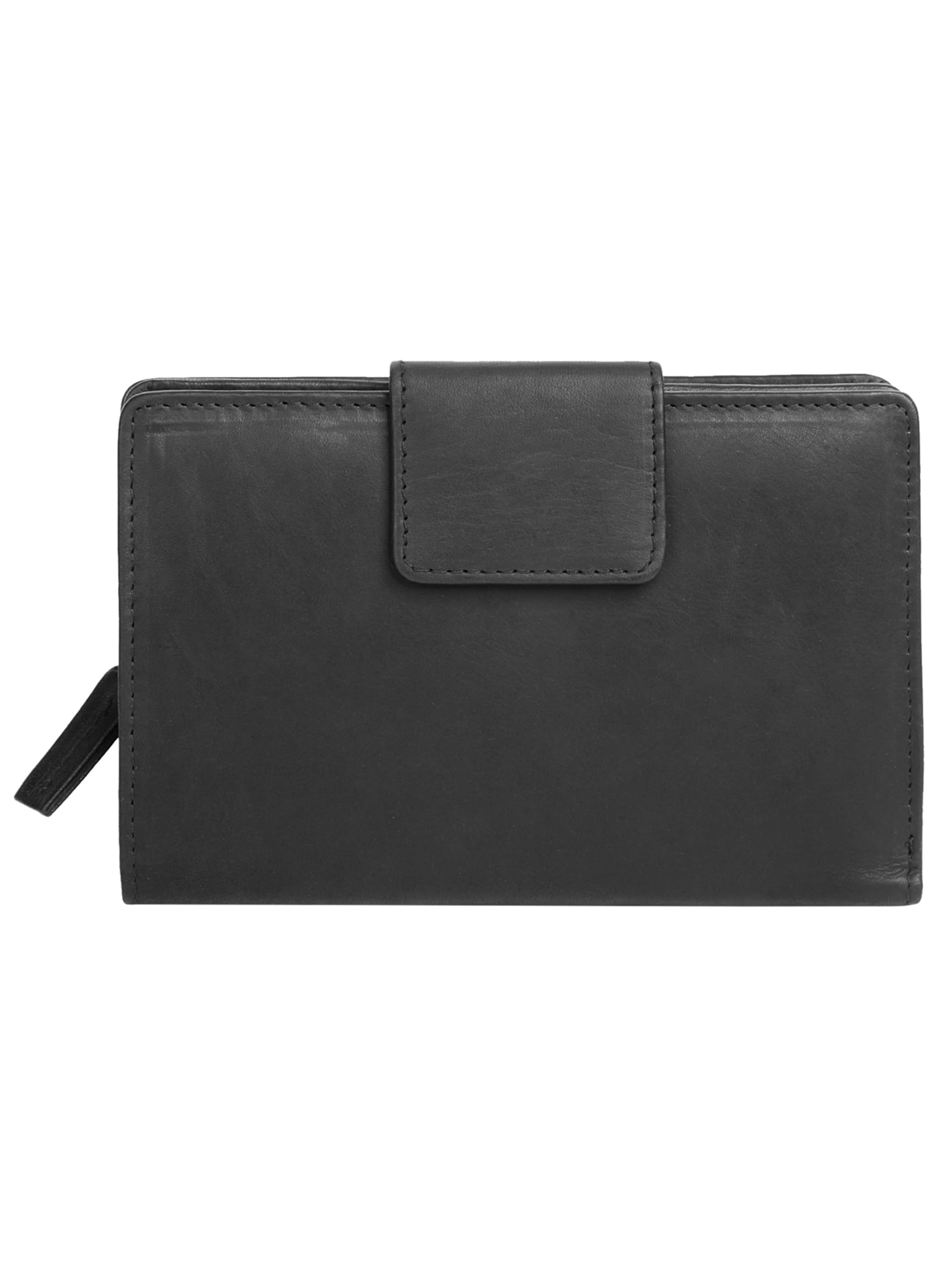 BODENSCHATZ Portemonnaie in Schwarz: Vorderseite