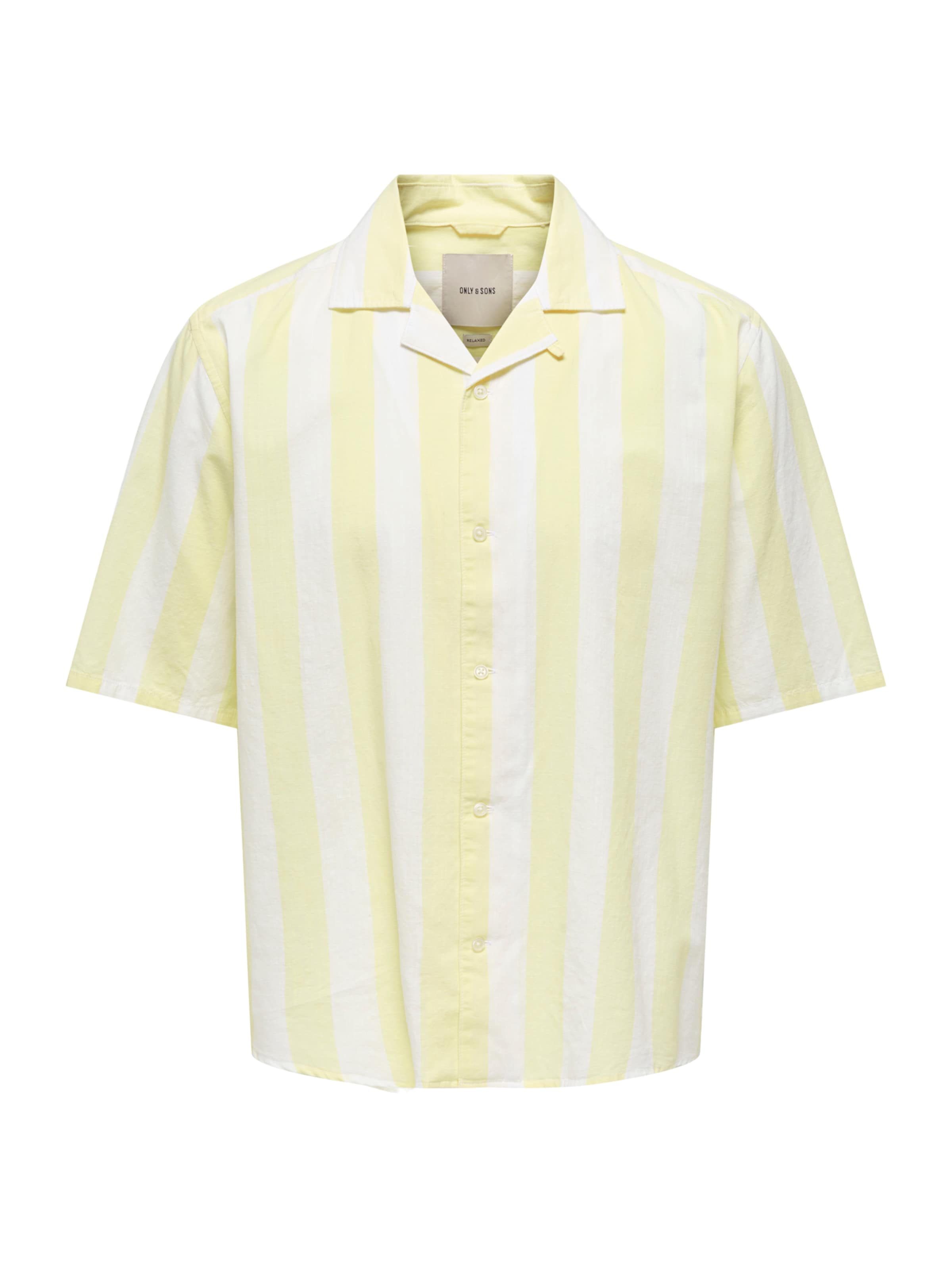 Only & Sons Camisa 'ONSTES' em amarelo / branco, Vista do artigo