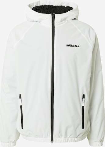 Veste mi-saison HOLLISTER en blanc : devant