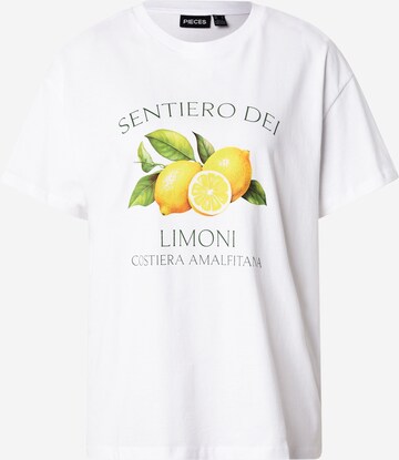 PIECES Paita 'PCThea' värissä valkoinen: etupuoli