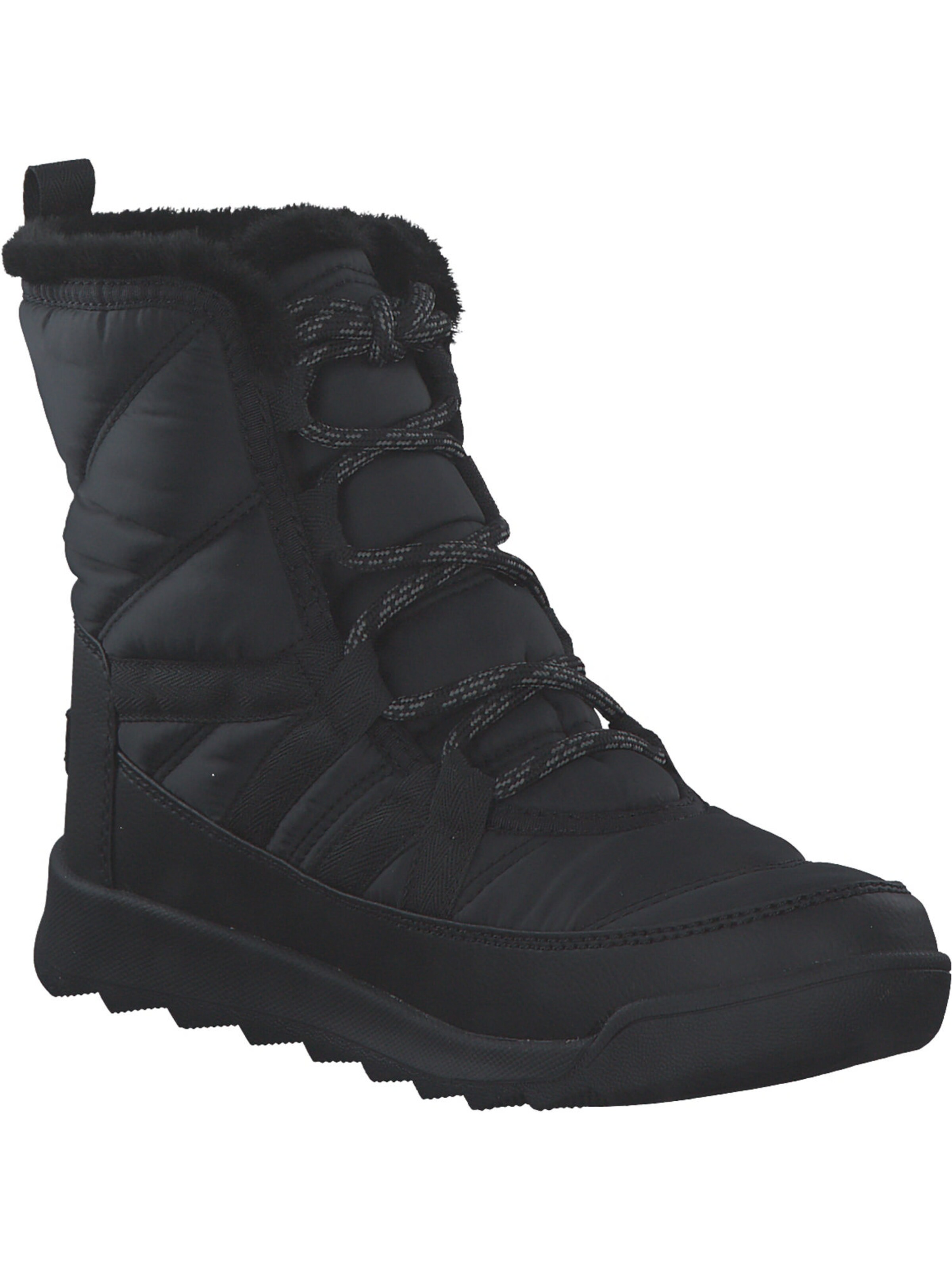 SOREL Schnürstiefelette 'Whitney II Plus' in Schwarz