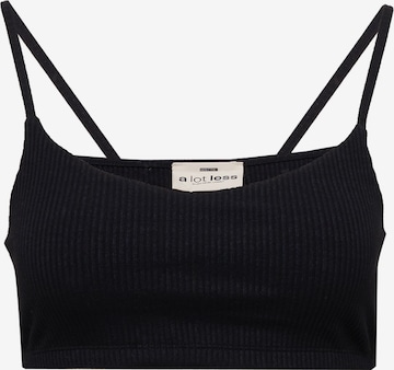 A LOT LESS Top 'Nela' in Black: front