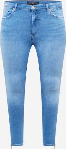 ONLY Carmakoma - Skinny Vaquero 'Willy' en azul: frente