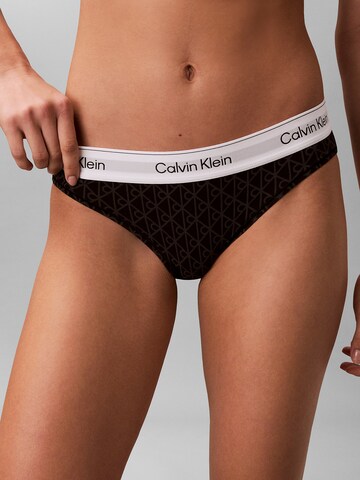 Slip Calvin Klein Underwear en noir : devant