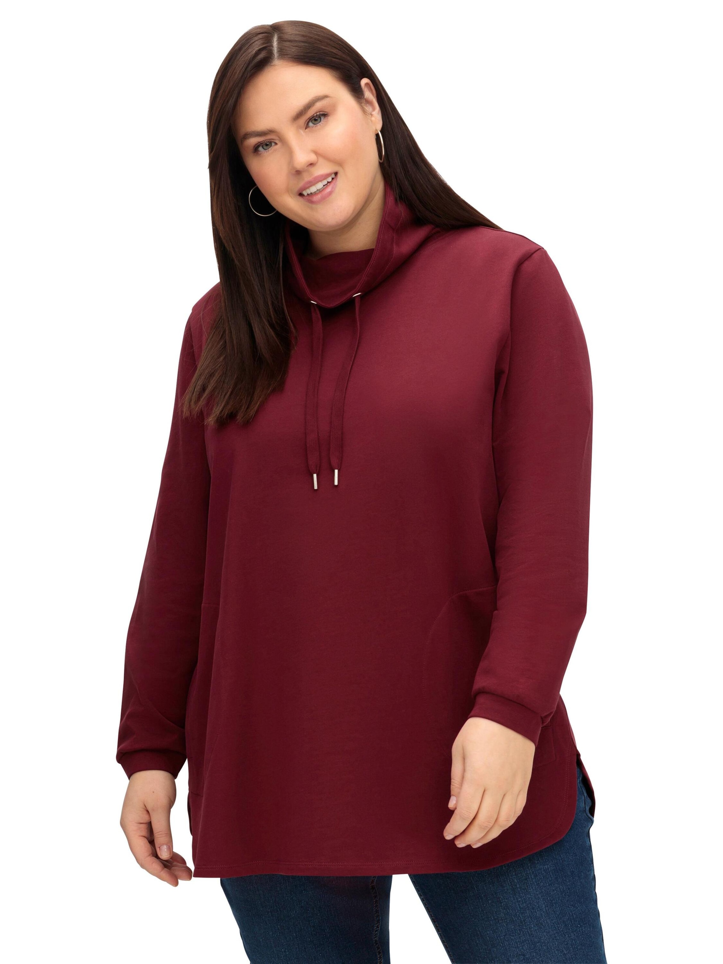 SHEEGO Sweatshirt in Rot: Vorderseite