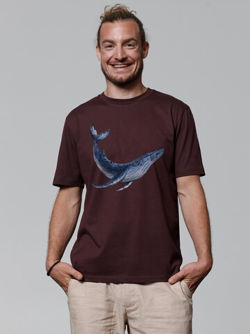 Watapparel Shirt ' Wal ' in Rood: voorkant