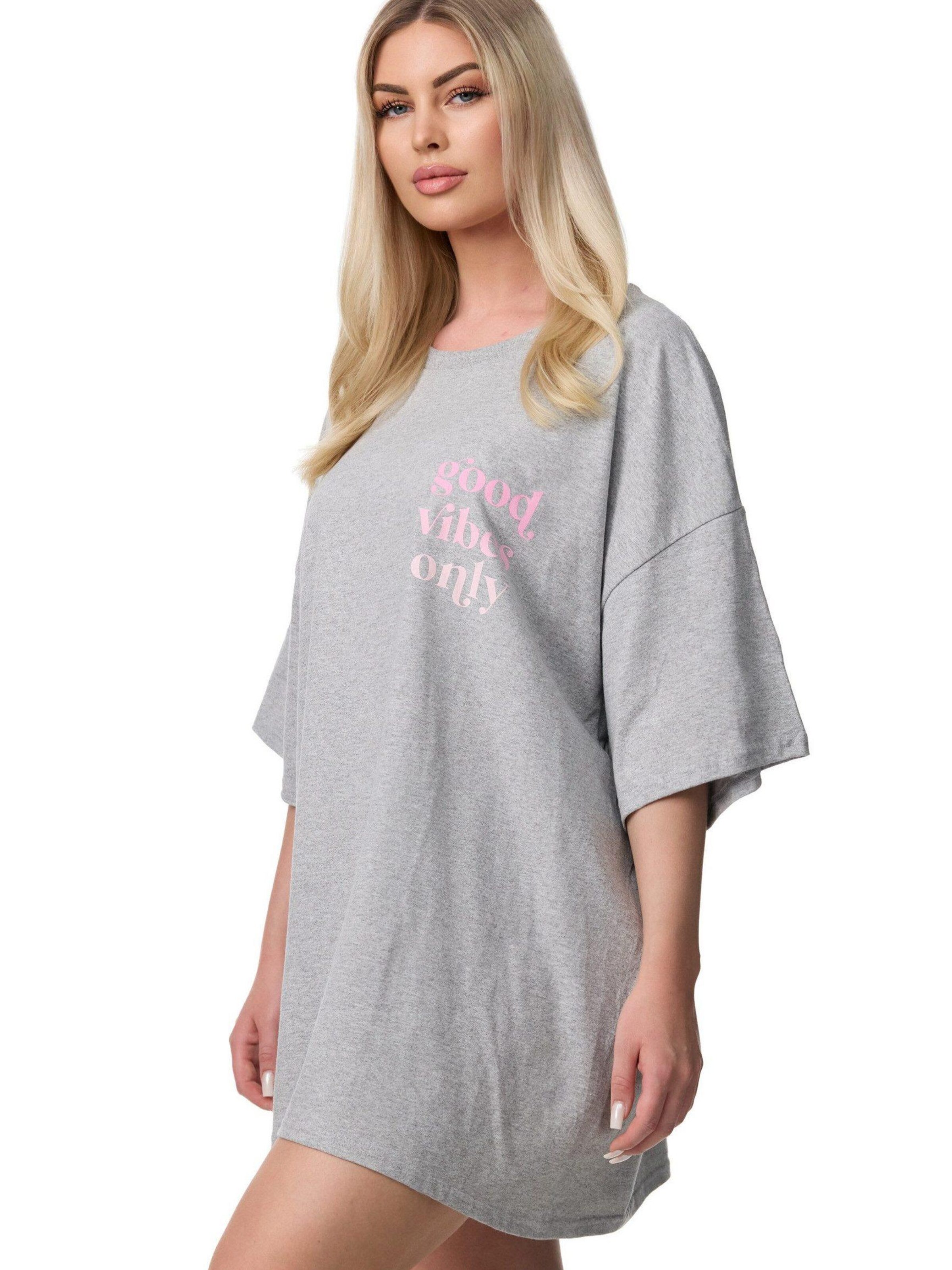 Worldclassca Oversizeshirt 'Oversize T-Shirt' in Grau