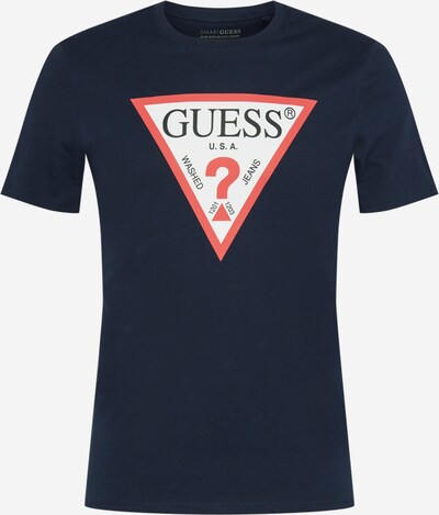 GUESS Majica | mornarska / rdeča / bela barva, Prikaz izdelka