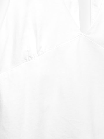Pull&Bear Blusentop in Weiß