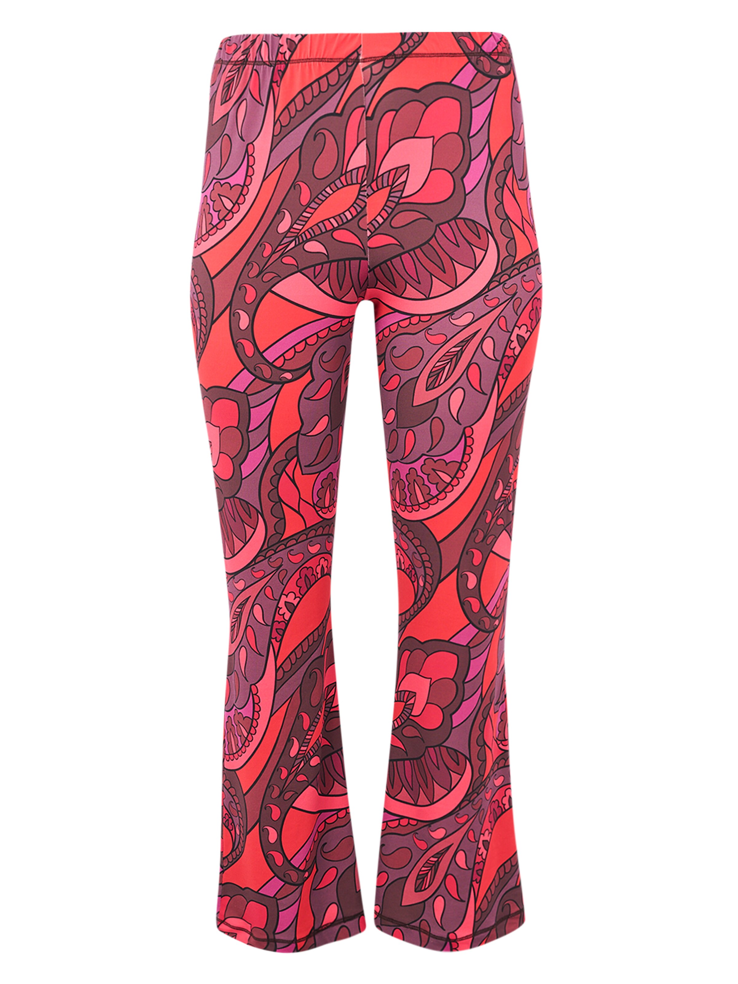 YOEK Bootcut Broek 'Gloria' in Rood: voorkant