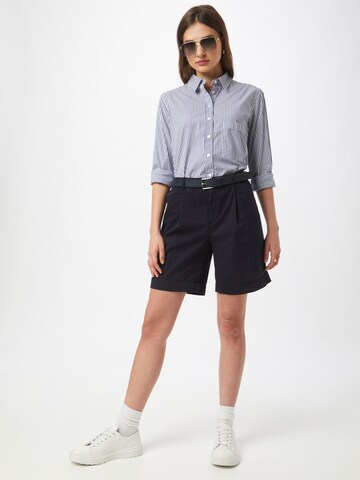 BOSS Loose fit Pleat-Front Pants 'Taggie' in Blue