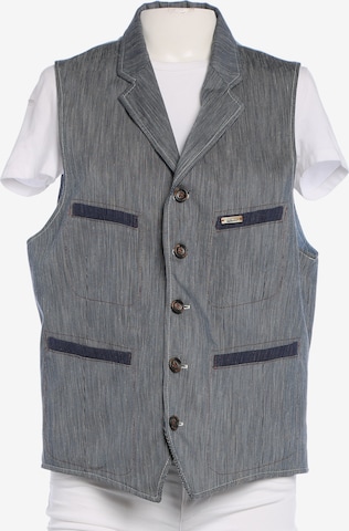 Luis Trenker Weste L in Blau: Vorderseite