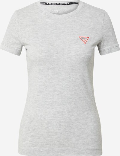 GUESS T-Shirt in grau / rot / schwarz, Produktansicht