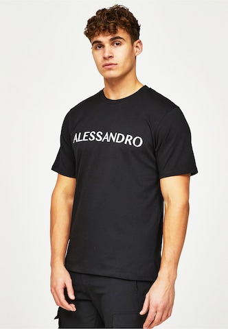 Alessandro Zavetti Koszulka 'Meucci' w kolorze czarny