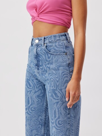 Wide Leg Jean 'Shari' LeGer by Lena Gercke en bleu