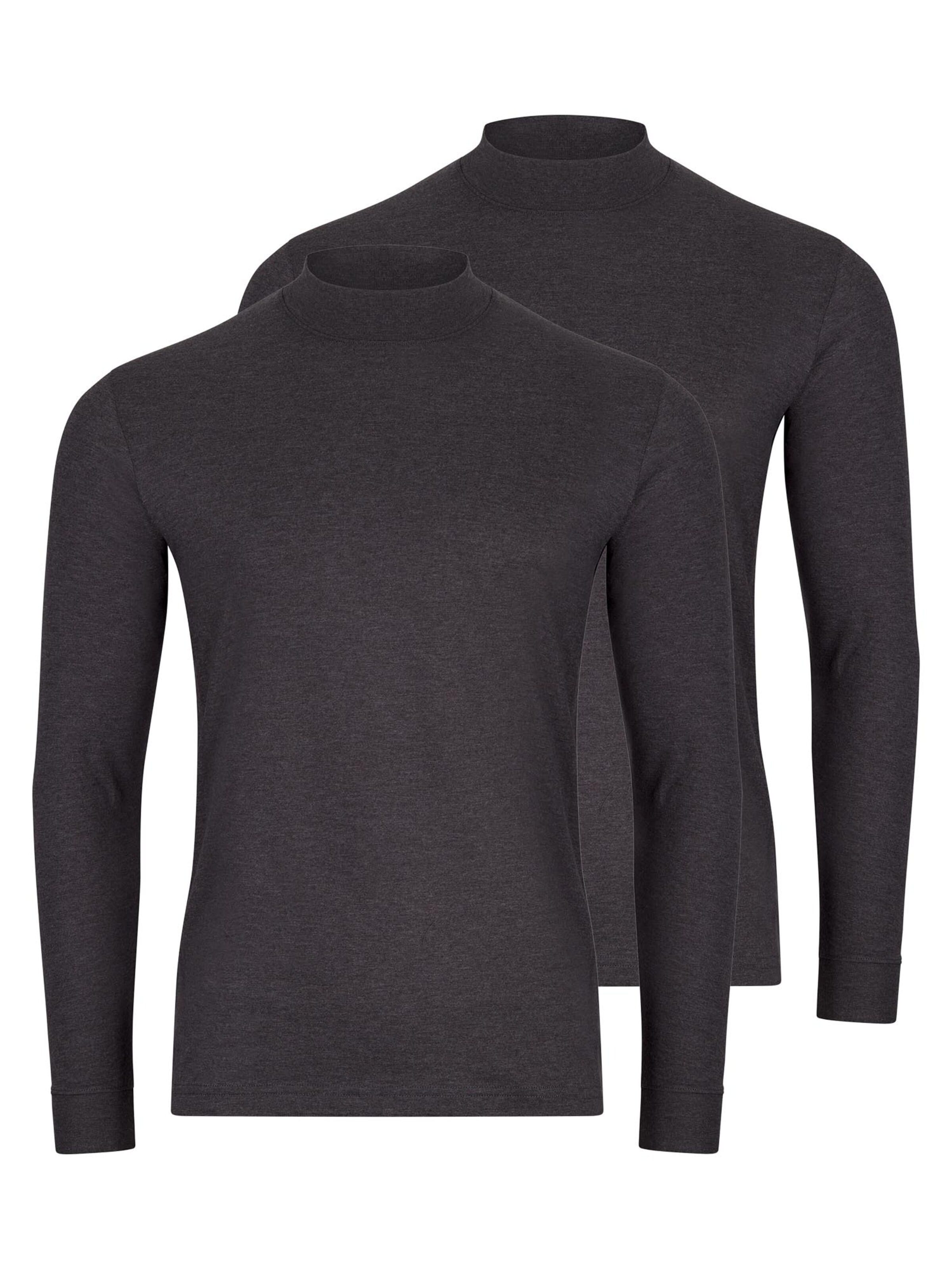 Ragman Shirt 'Basic' in Grijs: voorkant