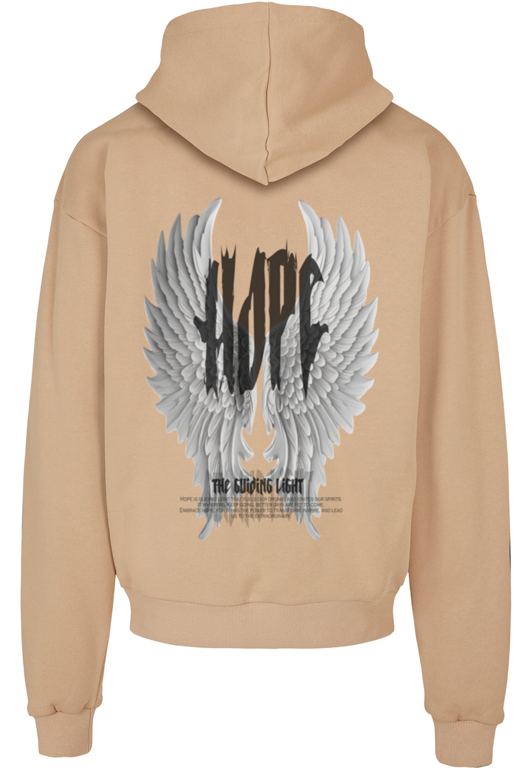 Merchcode Sweatshirt 'Hope Wings' in Beige