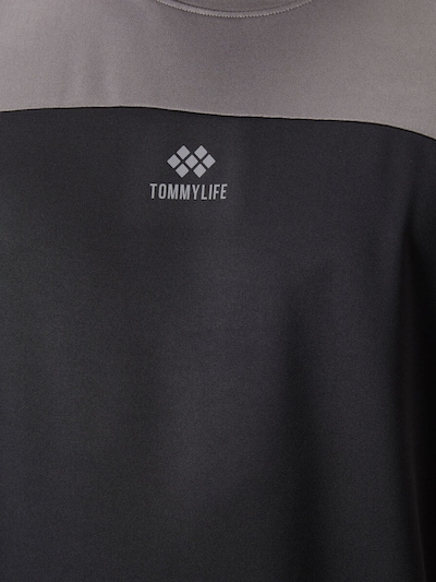 Tommy Life T-Shirt fonctionnel en L en gris / noir, Vue avec produit