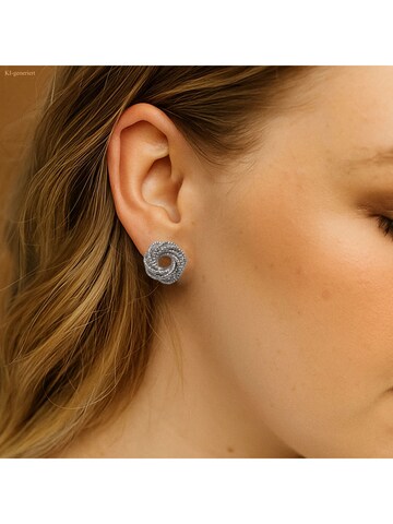 Boucles d'oreilles Steuer en argent : devant