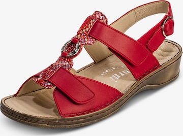 Sandales VITAFORM en rouge : devant