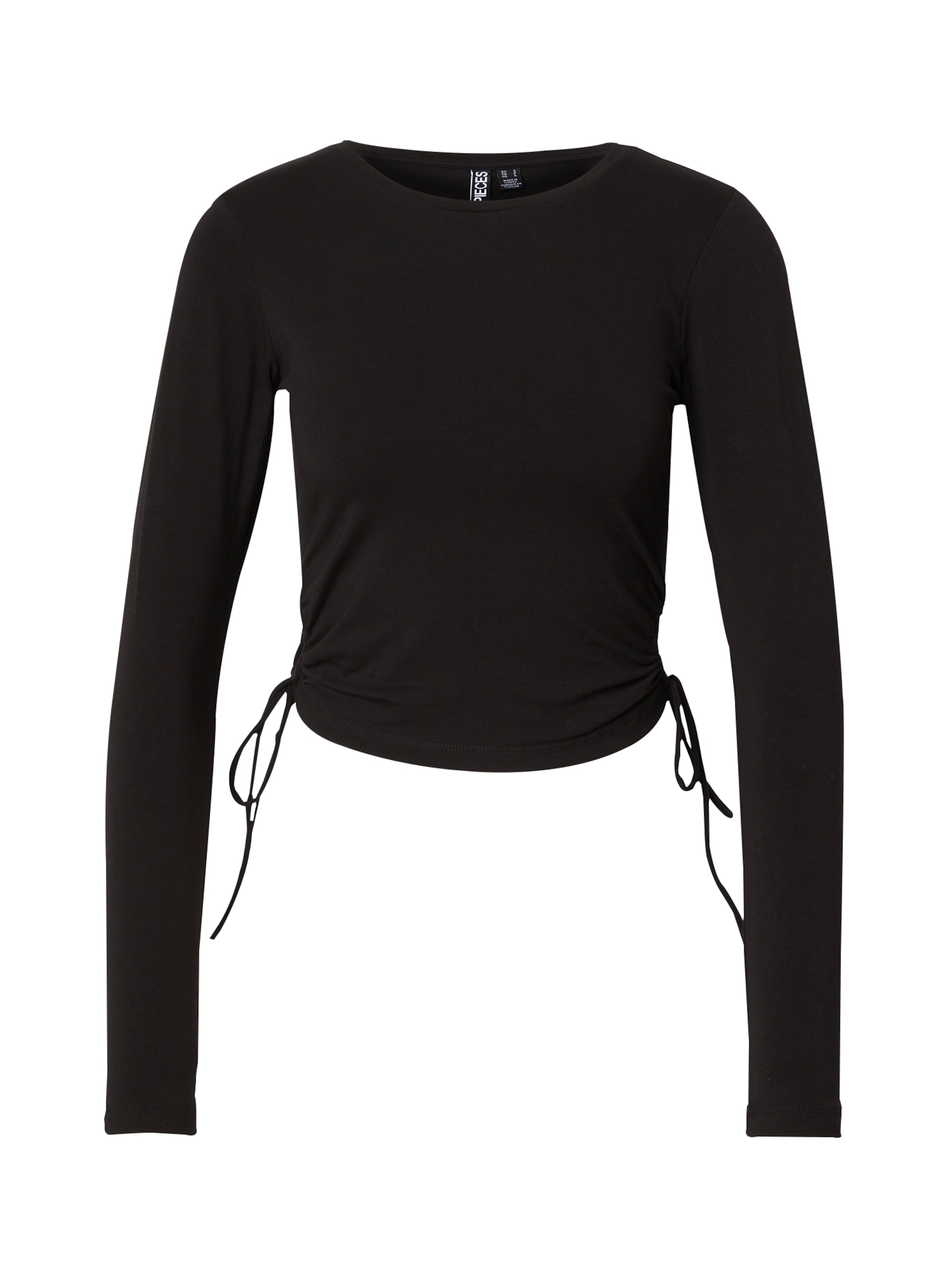 PIECES Shirt 'PCLOUISA' in Schwarz: Vorderseite