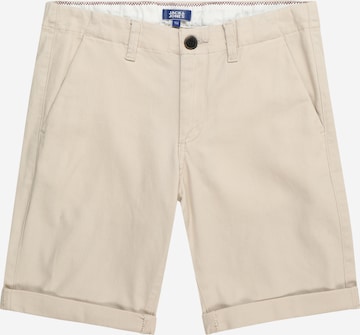 Jack & Jones Junior Regular Byxa 'DAVID' i beige: framsida