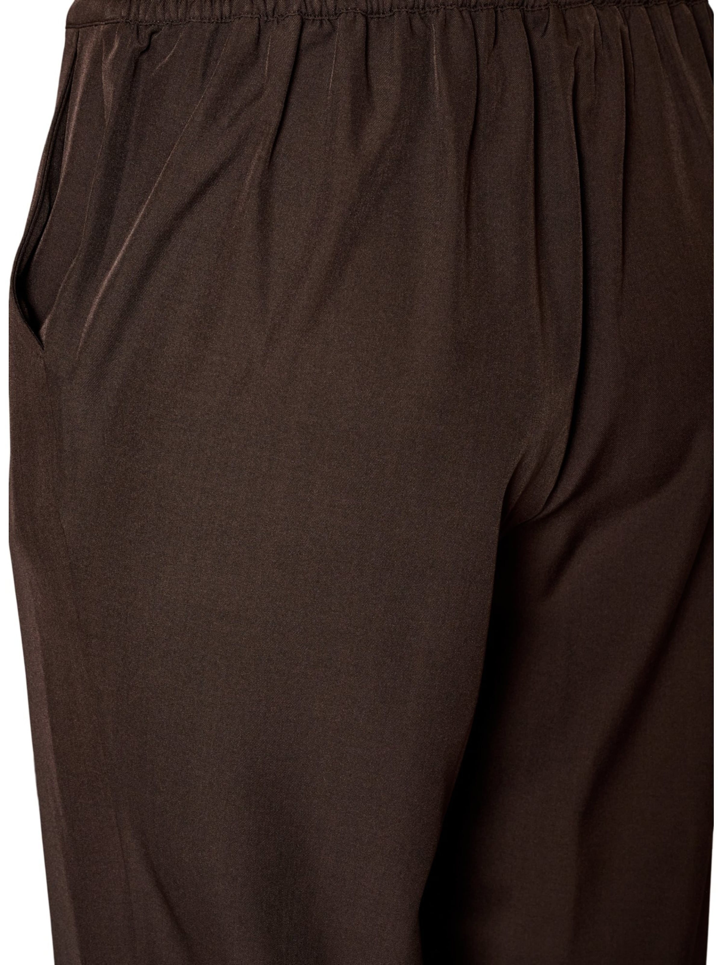 Zizzi - regular Pantalón 'FLILLOW' en marrón