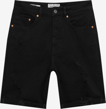 Pull&Bear Normalny krój Jeansy w kolorze czarny: przód