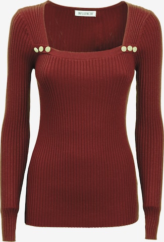 Influencer Neulepaita värissä ruskea: etupuoli