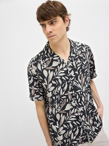 JJ Rebel Regular fit Button Up Shirt 'JREBBERN' in Black